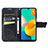Custodia Portafoglio In Pelle Farfalla Cover con Supporto per Samsung Galaxy M32 4G
