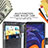 Custodia Portafoglio In Pelle Farfalla Cover con Supporto per Samsung Galaxy M40