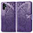 Custodia Portafoglio In Pelle Farfalla Cover con Supporto per Samsung Galaxy Note 10 Plus 5G Viola