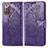 Custodia Portafoglio In Pelle Farfalla Cover con Supporto per Samsung Galaxy Note 20 5G Viola
