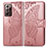 Custodia Portafoglio In Pelle Farfalla Cover con Supporto per Samsung Galaxy Note 20 Ultra 5G Rosa