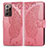 Custodia Portafoglio In Pelle Farfalla Cover con Supporto per Samsung Galaxy Note 20 Ultra 5G Rosa Caldo