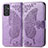 Custodia Portafoglio In Pelle Farfalla Cover con Supporto per Samsung Galaxy Quantum2 5G Lavanda