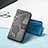 Custodia Portafoglio In Pelle Farfalla Cover con Supporto per Samsung Galaxy S22 Ultra 5G
