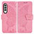 Custodia Portafoglio In Pelle Farfalla Cover con Supporto per Samsung Galaxy Z Fold3 5G