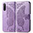 Custodia Portafoglio In Pelle Farfalla Cover con Supporto per Sony Xperia 10 III Lite Lavanda