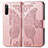 Custodia Portafoglio In Pelle Farfalla Cover con Supporto per Sony Xperia 10 III Rosa