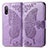 Custodia Portafoglio In Pelle Farfalla Cover con Supporto per Sony Xperia Ace II Lavanda