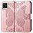 Custodia Portafoglio In Pelle Farfalla Cover con Supporto per Vivo V20 Rosa
