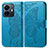 Custodia Portafoglio In Pelle Farfalla Cover con Supporto per Vivo Y77 5G Blu