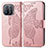 Custodia Portafoglio In Pelle Farfalla Cover con Supporto per Xiaomi Mi 11 Pro 5G Rosa