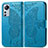 Custodia Portafoglio In Pelle Farfalla Cover con Supporto per Xiaomi Mi 12 Lite 5G Blu