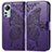 Custodia Portafoglio In Pelle Farfalla Cover con Supporto per Xiaomi Mi 12 Lite 5G Viola