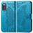 Custodia Portafoglio In Pelle Farfalla Cover con Supporto per Xiaomi Poco F3 GT 5G Blu