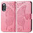Custodia Portafoglio In Pelle Farfalla Cover con Supporto per Xiaomi Poco F3 GT 5G Rosa Caldo