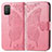 Custodia Portafoglio In Pelle Farfalla Cover con Supporto per Xiaomi Poco M3 Rosa Caldo