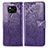 Custodia Portafoglio In Pelle Farfalla Cover con Supporto per Xiaomi Poco X3 NFC Viola