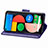 Custodia Portafoglio In Pelle Farfalla Cover con Supporto S01D per Google Pixel 5
