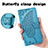 Custodia Portafoglio In Pelle Farfalla Cover con Supporto S01D per Samsung Galaxy S21 Ultra 5G