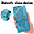 Custodia Portafoglio In Pelle Farfalla Cover con Supporto S01D per Samsung Galaxy S22 Ultra 5G