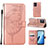 Custodia Portafoglio In Pelle Farfalla Cover con Supporto Y01B per Oppo F21 Pro 4G Oro Rosa