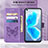 Custodia Portafoglio In Pelle Farfalla Cover con Supporto Y01B per Oppo K10 4G