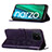 Custodia Portafoglio In Pelle Farfalla Cover con Supporto Y01B per Realme Narzo 50A