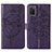 Custodia Portafoglio In Pelle Farfalla Cover con Supporto Y01B per Samsung Galaxy A02s
