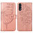 Custodia Portafoglio In Pelle Farfalla Cover con Supporto Y01B per Samsung Galaxy A50