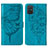 Custodia Portafoglio In Pelle Farfalla Cover con Supporto Y01B per Samsung Galaxy A51 4G