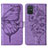 Custodia Portafoglio In Pelle Farfalla Cover con Supporto Y01B per Samsung Galaxy A51 4G