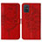 Custodia Portafoglio In Pelle Farfalla Cover con Supporto Y01B per Samsung Galaxy A51 4G Rosso