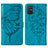 Custodia Portafoglio In Pelle Farfalla Cover con Supporto Y01B per Samsung Galaxy A71 5G
