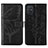 Custodia Portafoglio In Pelle Farfalla Cover con Supporto Y01B per Samsung Galaxy A71 5G