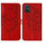 Custodia Portafoglio In Pelle Farfalla Cover con Supporto Y01B per Samsung Galaxy A71 5G Rosso