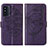 Custodia Portafoglio In Pelle Farfalla Cover con Supporto Y01B per Samsung Galaxy F52 5G