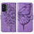 Custodia Portafoglio In Pelle Farfalla Cover con Supporto Y01B per Samsung Galaxy F52 5G