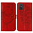 Custodia Portafoglio In Pelle Farfalla Cover con Supporto Y01B per Samsung Galaxy M40S Rosso