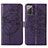 Custodia Portafoglio In Pelle Farfalla Cover con Supporto Y01B per Samsung Galaxy Note 20 5G