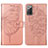 Custodia Portafoglio In Pelle Farfalla Cover con Supporto Y01B per Samsung Galaxy Note 20 5G