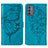 Custodia Portafoglio In Pelle Farfalla Cover con Supporto Y01B per Samsung Galaxy Quantum2 5G