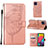 Custodia Portafoglio In Pelle Farfalla Cover con Supporto Y02B per Samsung Galaxy M33 5G
