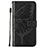 Custodia Portafoglio In Pelle Farfalla Cover con Supporto Y06B per Samsung Galaxy S21 5G