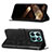 Custodia Portafoglio In Pelle Farfalla Cover con Supporto YB1 per Huawei Honor X8b