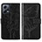 Custodia Portafoglio In Pelle Farfalla Cover con Supporto YB2 per Xiaomi Poco X5 5G Nero