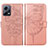 Custodia Portafoglio In Pelle Farfalla Cover con Supporto YB2 per Xiaomi Poco X5 5G Oro Rosa
