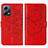 Custodia Portafoglio In Pelle Farfalla Cover con Supporto YB2 per Xiaomi Poco X5 5G Rosso