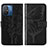 Custodia Portafoglio In Pelle Farfalla Cover con Supporto YB2 per Xiaomi Redmi 12C 4G Nero