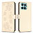 Custodia Portafoglio In Pelle Fiori Cover con Supporto BF1 per Huawei Honor X8b