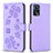 Custodia Portafoglio In Pelle Fiori Cover con Supporto BF1 per Oppo A54s